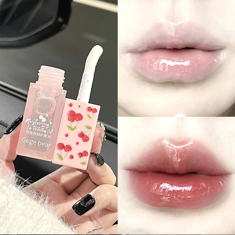 Cherry Hydrating Lip Balm and Lip Oil Set