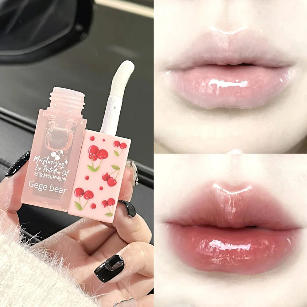 Cherry Hydrating Lip Balm and Lip Oil Set