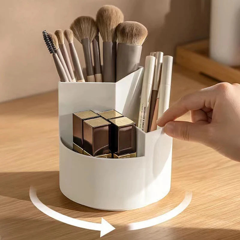 Makeup Brush Holder 360° Rotating Desktop