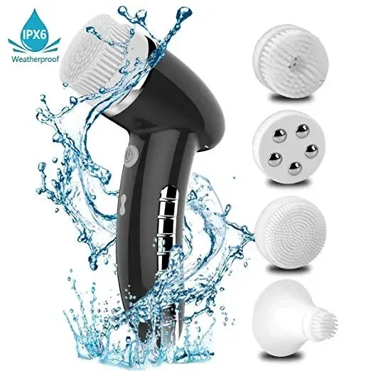 Electric Facial Spin Brush Cleansing Brush 4 In 1 Face Massager