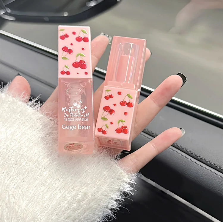 Cherry Hydrating Lip Balm and Lip Oil Set