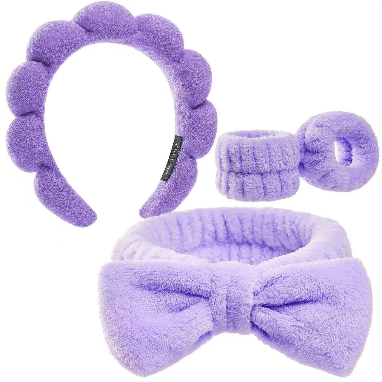 Spa Headband and Wristband Set for Women Set