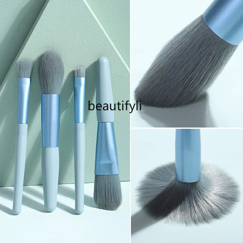 8 Makeup Brush Set Beginner Beauty Tool Student Short Handle Soft Brush