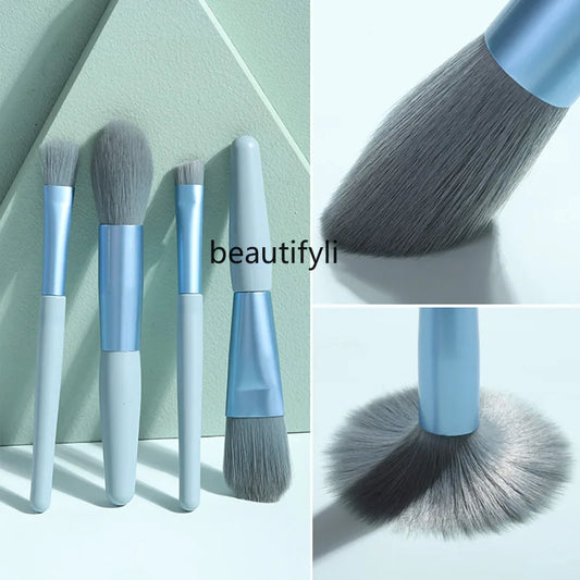 8 Makeup Brush Set Beginner Beauty Tool Student Short Handle Soft Brush