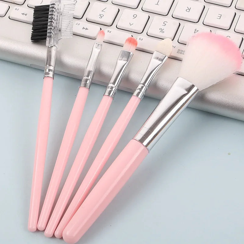 8 Makeup Brush Set Beginner Beauty Tool Student Short Handle Soft Brush