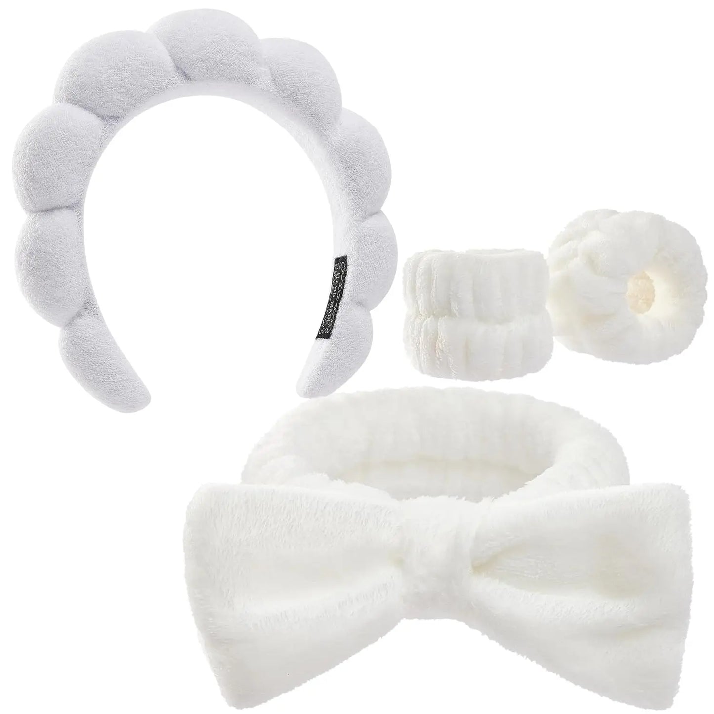 Spa Headband and Wristband Set for Women Set